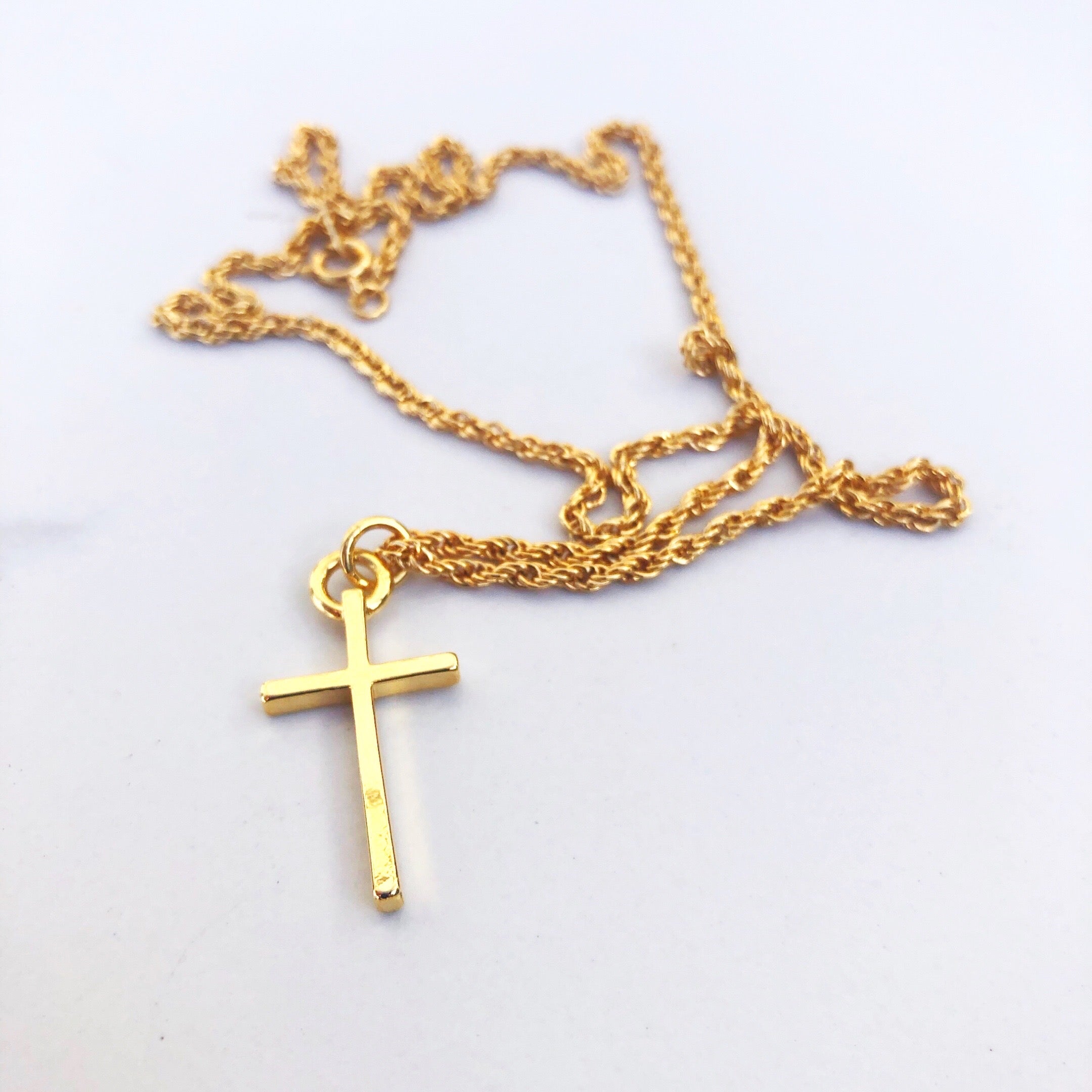 Gold cross necklace nz hotsell
