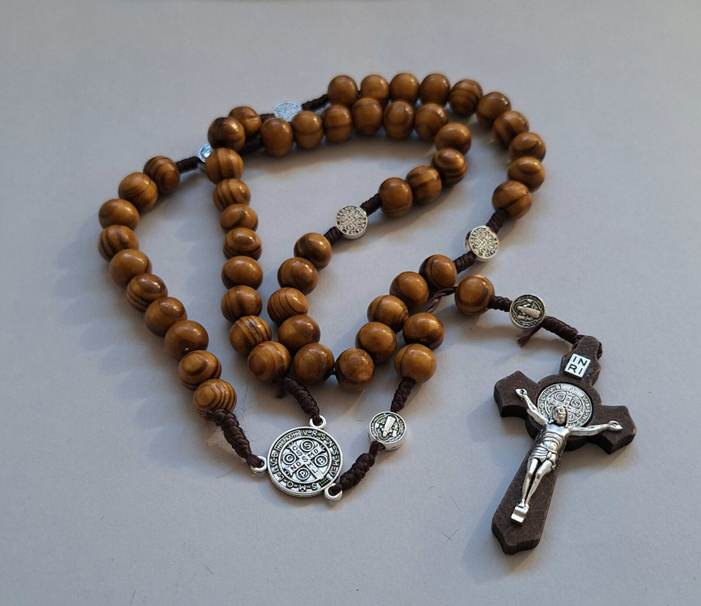 Rosary: St Benedict Wooden