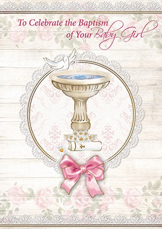 Card: Baptism To Celebrate Girl