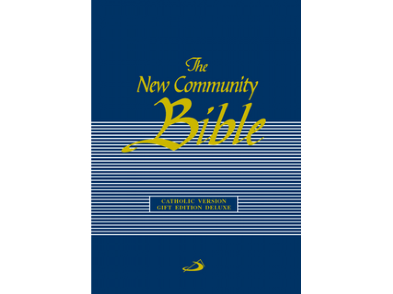 New Community Bible Gift Edition Deluxe Blue with Zip