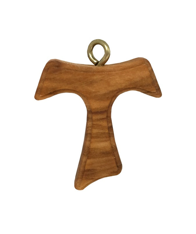 Cross: Olive Wood Tau 25mm x 25mm