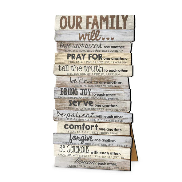 Plaque - Our Family - desktop