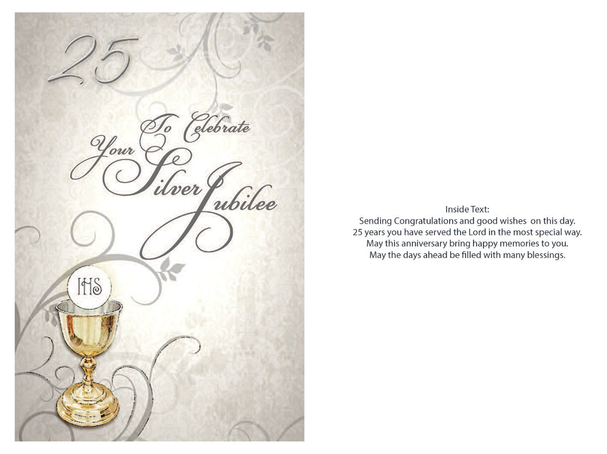 Card: 25th Silver Jubilee