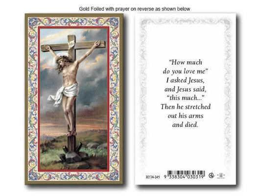 Holy card: Crucifix