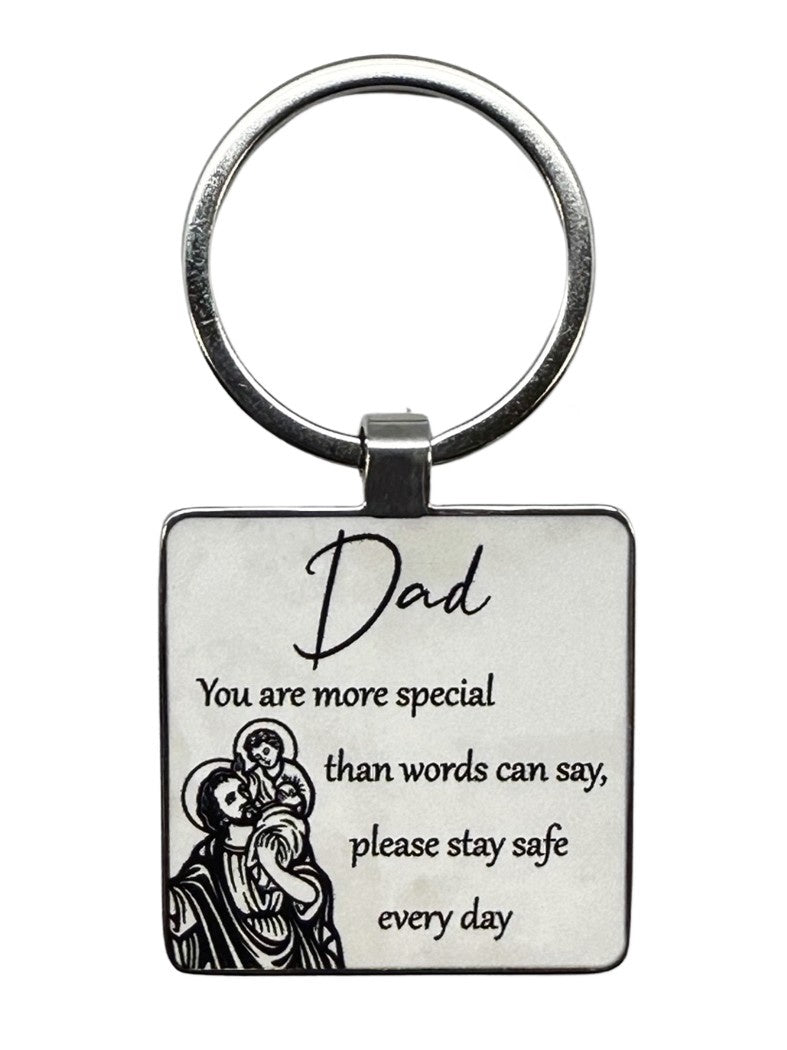 Keyring: St Christopher - Dad