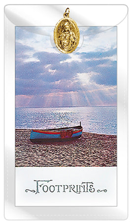 Holy Card and Medal (Gold)