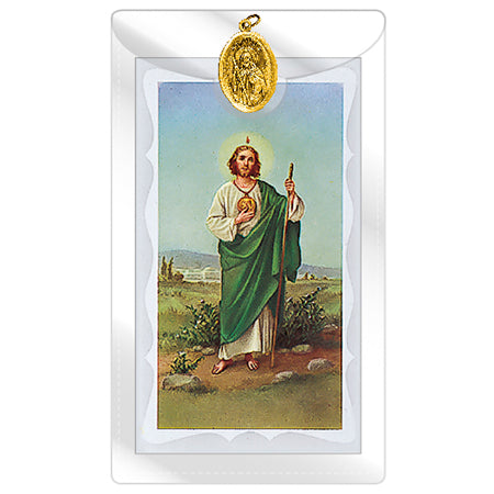 Holy Card and Medal (Gold)