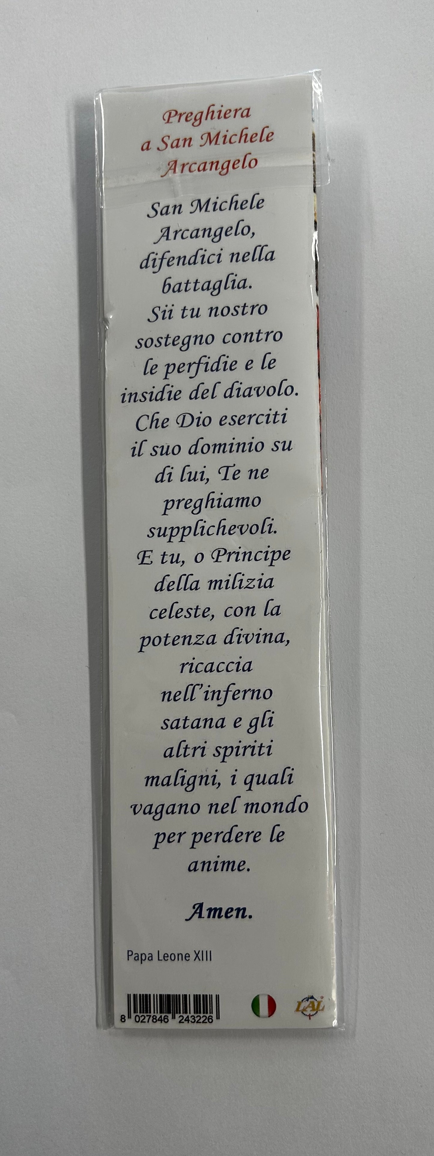 Bookmark with medal St Michael