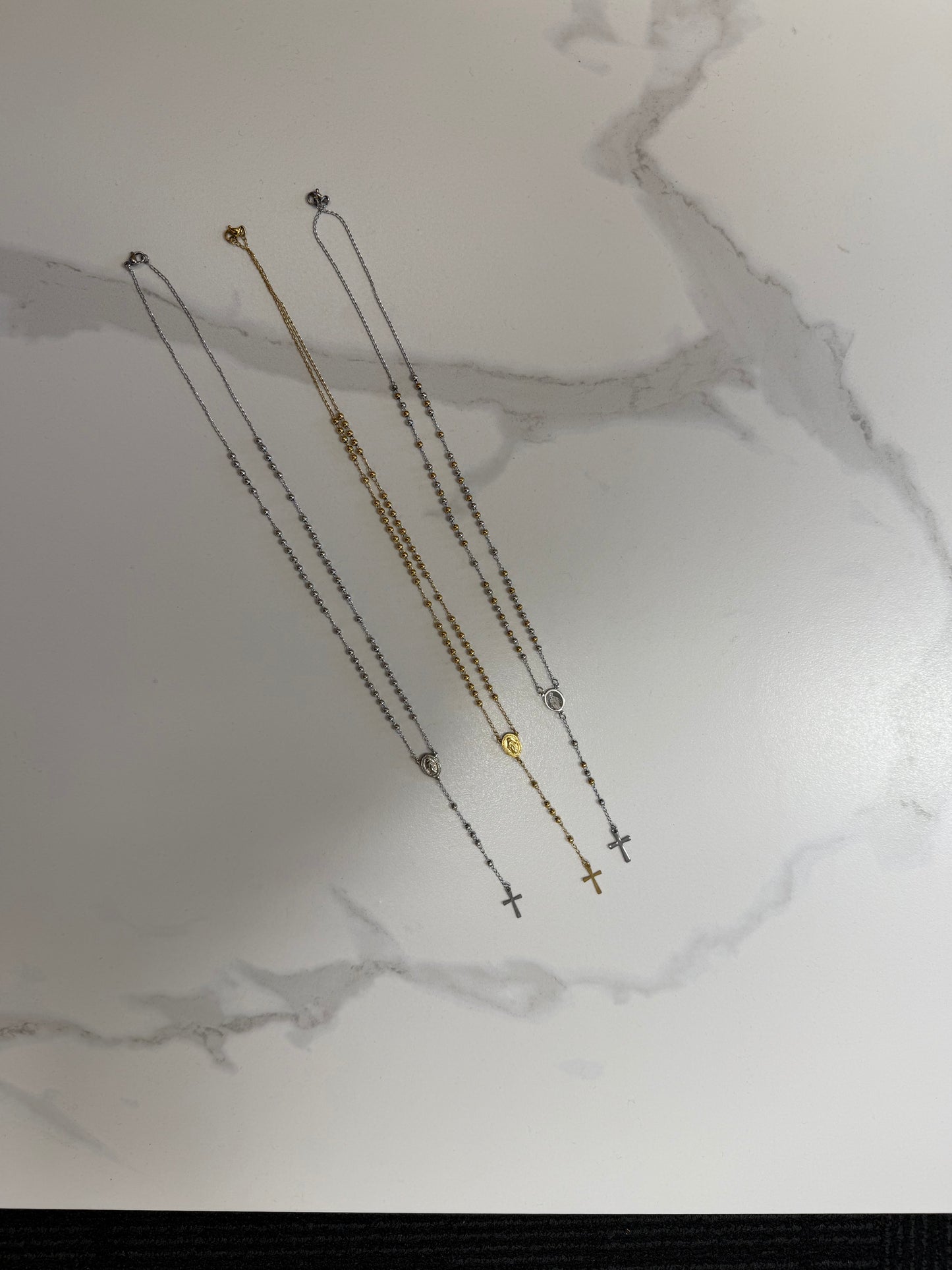 Necklace: Rosary with Miraculous medal