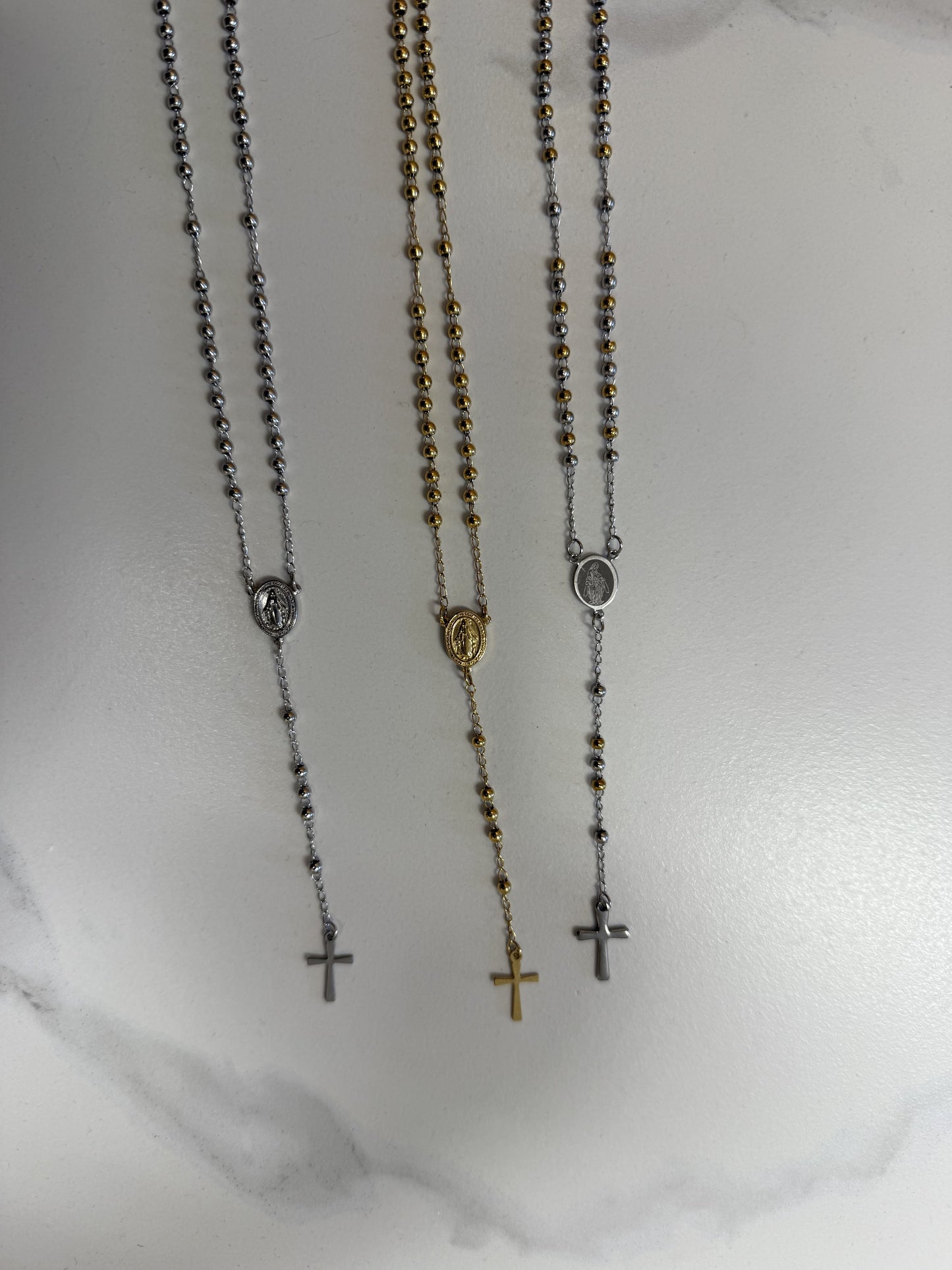 Necklace: Rosary with Miraculous medal