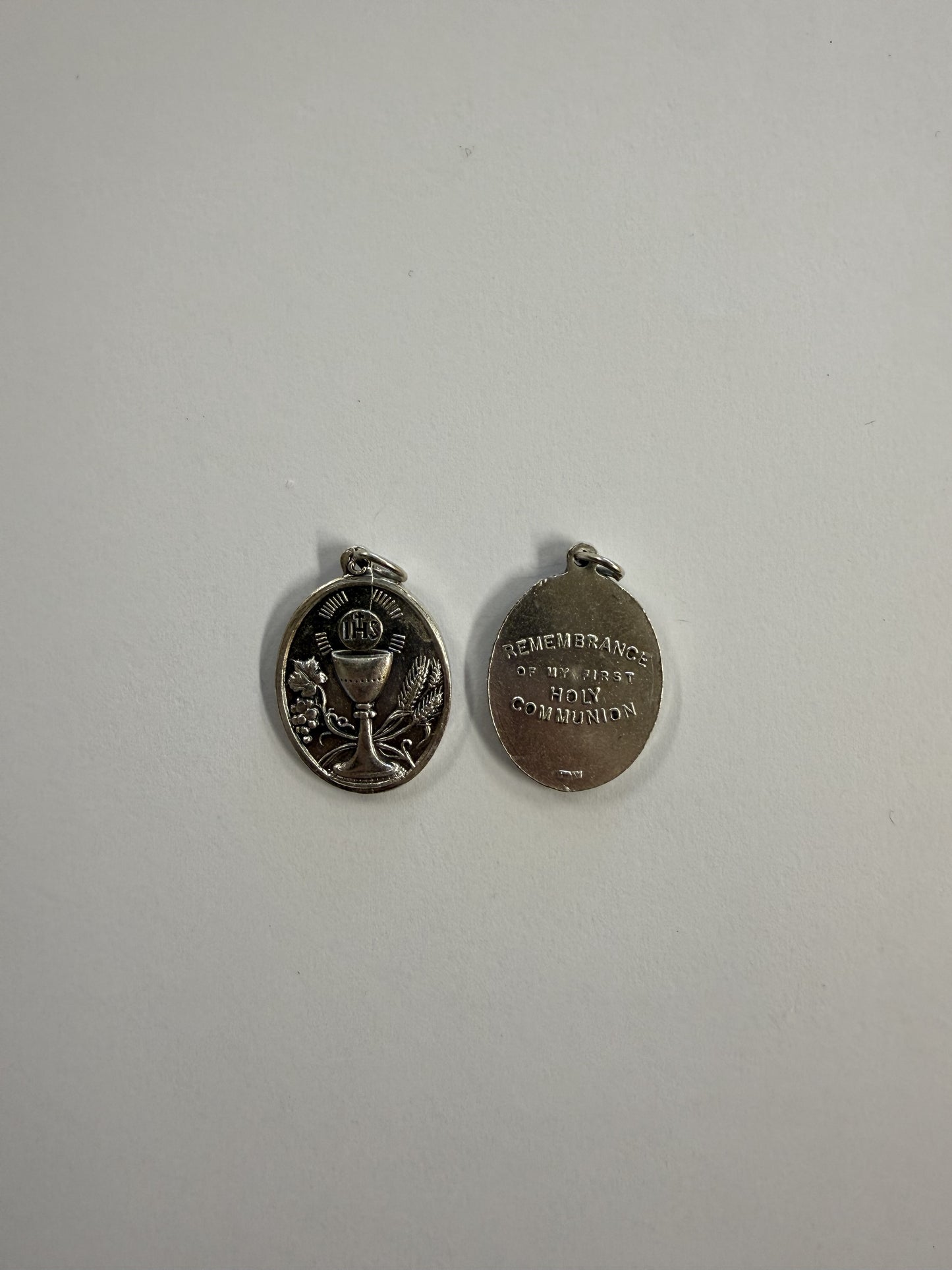 Medal: First Holy Communion Silver Oval