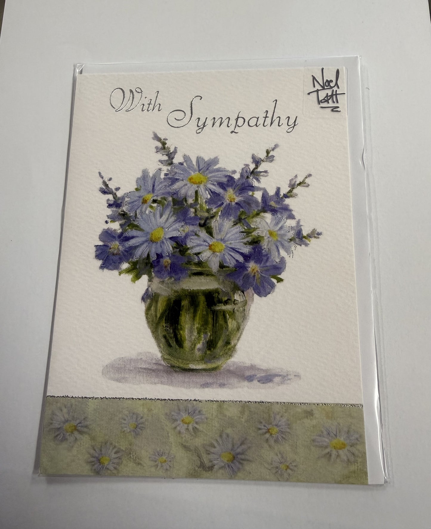 Card: With Sympathy by Noel Tatt (purple)