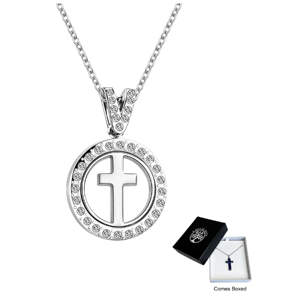 Necklace: Circle Cross