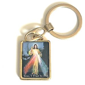 Keyring: Divine Mercy Gold