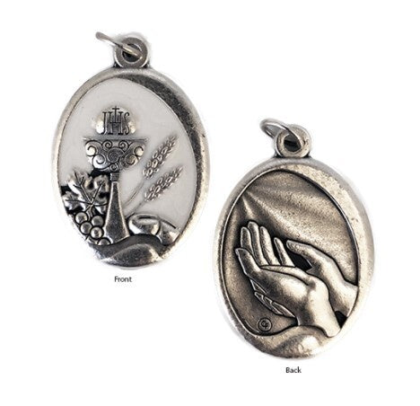 Medal: FHC Silver with white enamel 27mm