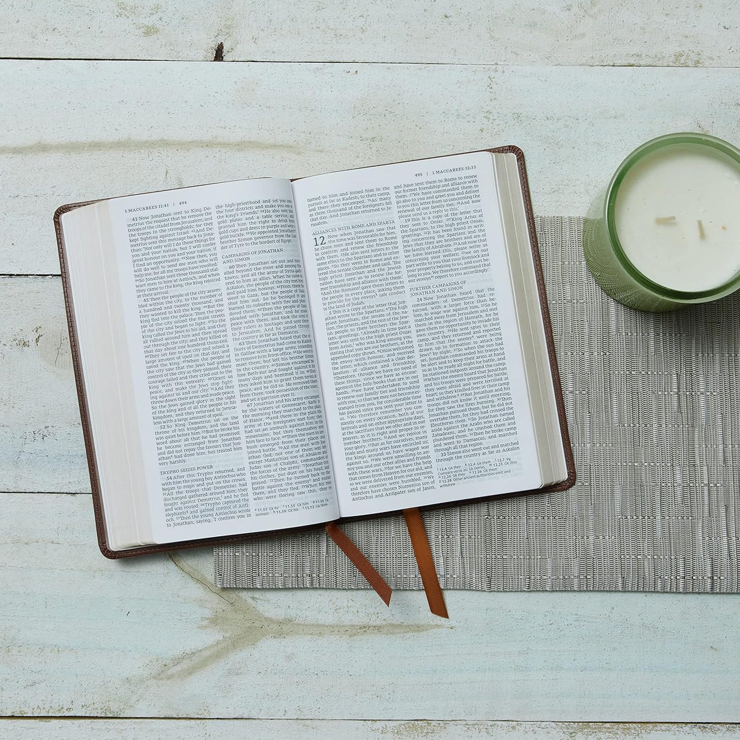 NRSV Bible Brown Leather Gift Edition