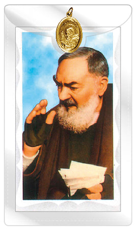 Holy Card and Medal (Gold)