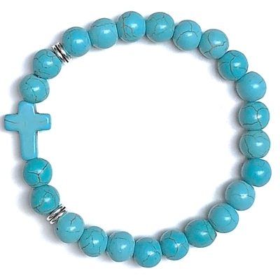 Bracelet: Turquoise with cross
