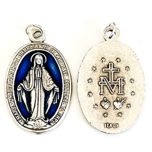 Medal: Miraculous Blue 3.5cm x 2.5cm