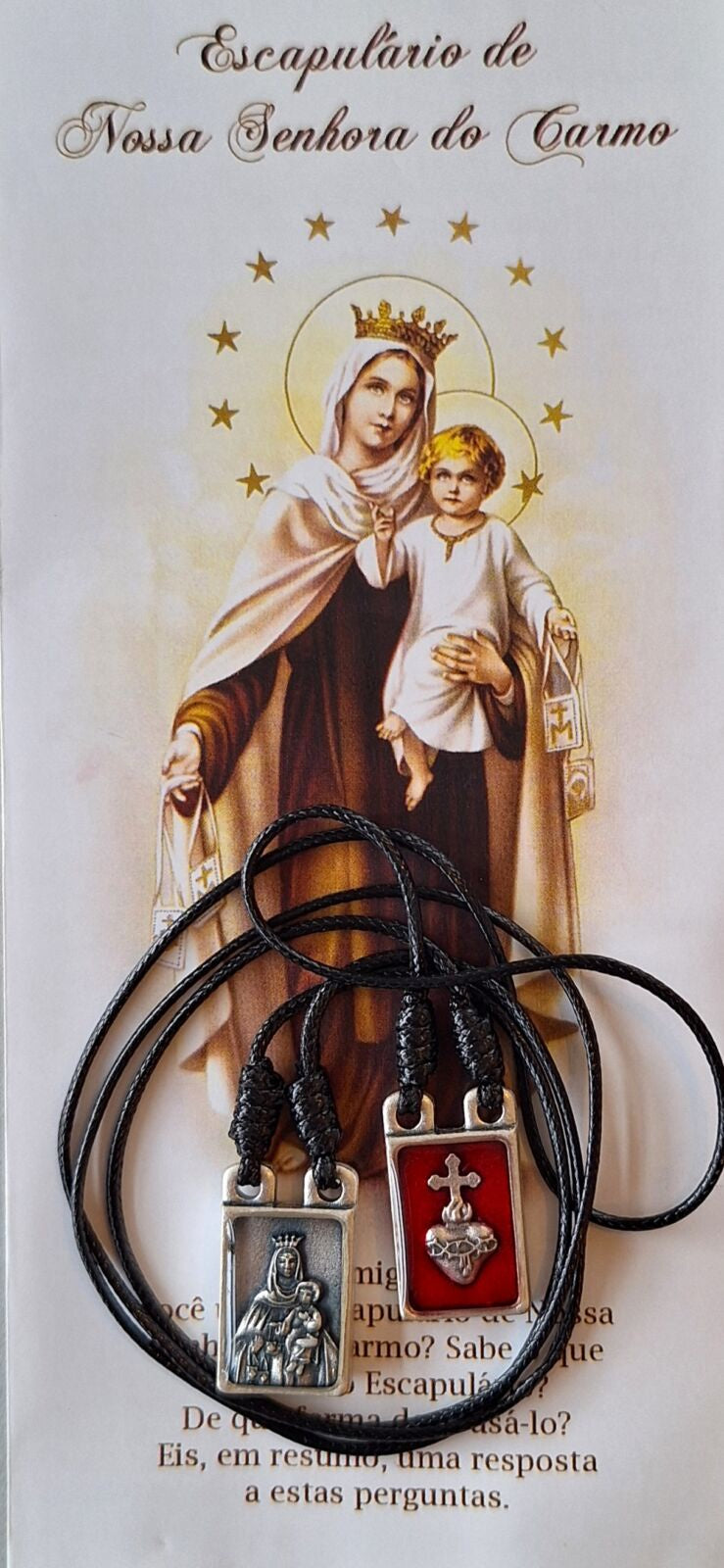 Scapular: Mt Carmel with medal