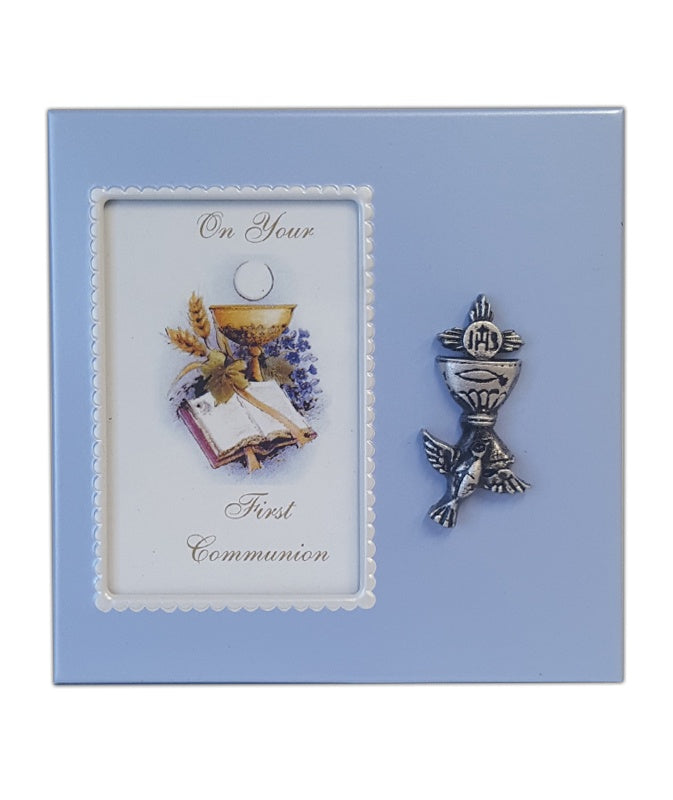 Photo Frame: Metal - Communion Blue