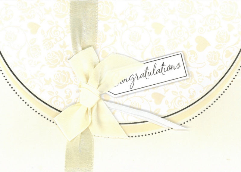 Card: Congratulations with ribbon
