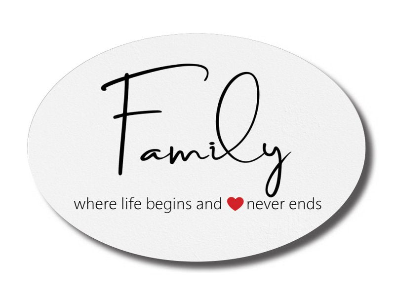 Plaque: Family Oval