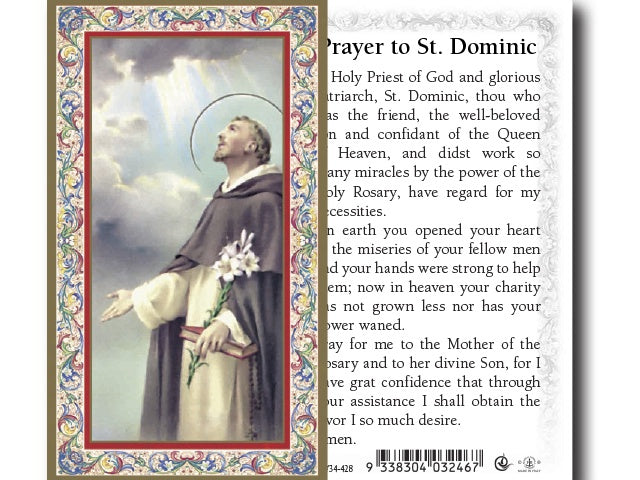 Holy Card: St Dominic