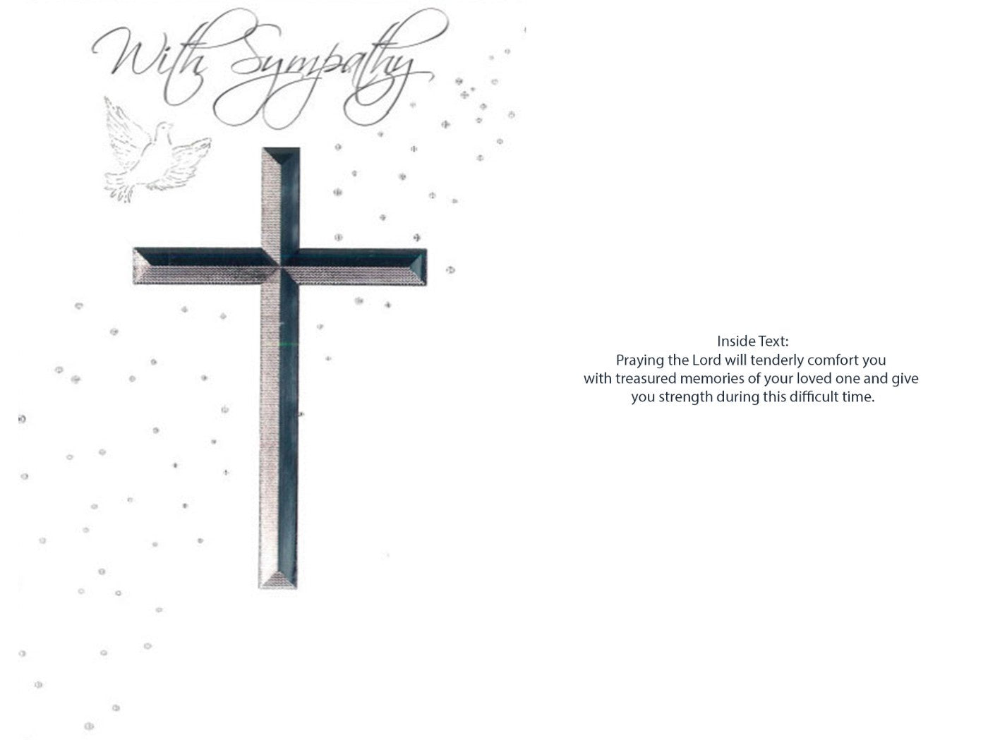 Card: Sympathy Cross