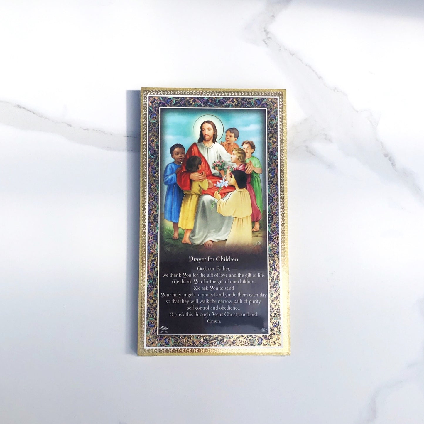 Plaque: Wood with Gold Detailed Frame