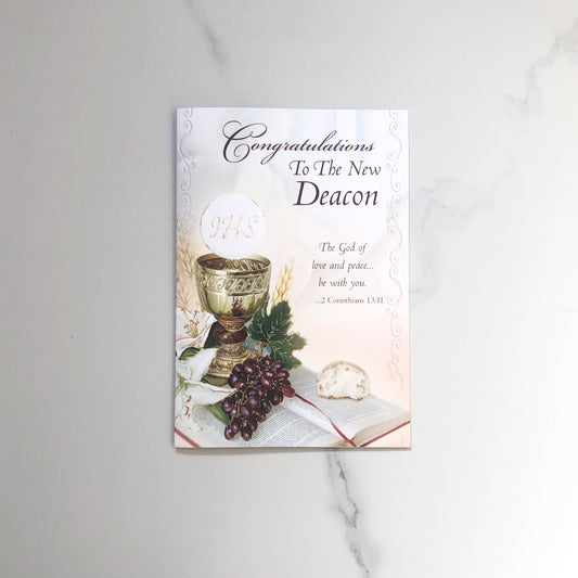 Card: Congratulations to the New Deacon