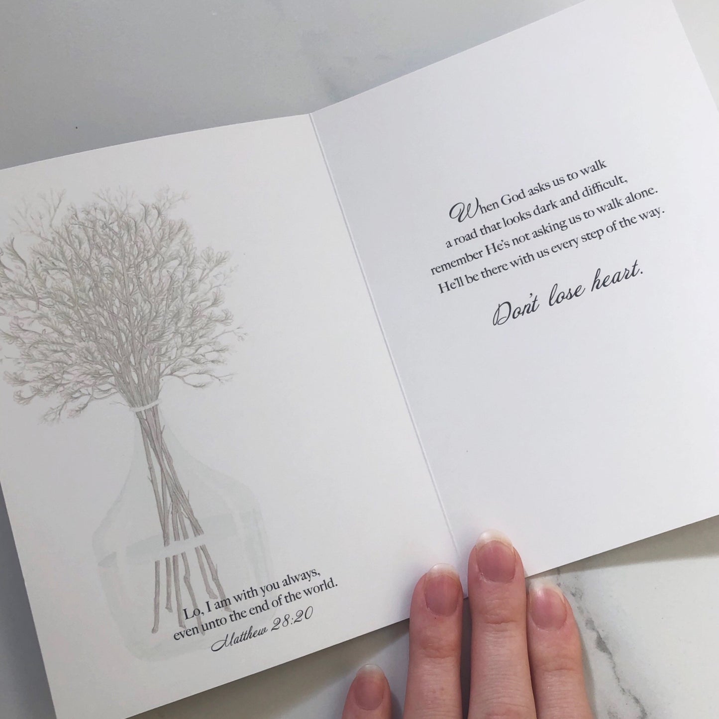 Card: Encouragement Message of Hope