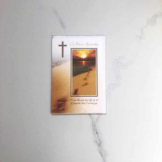 Card: Sympathy Footprints