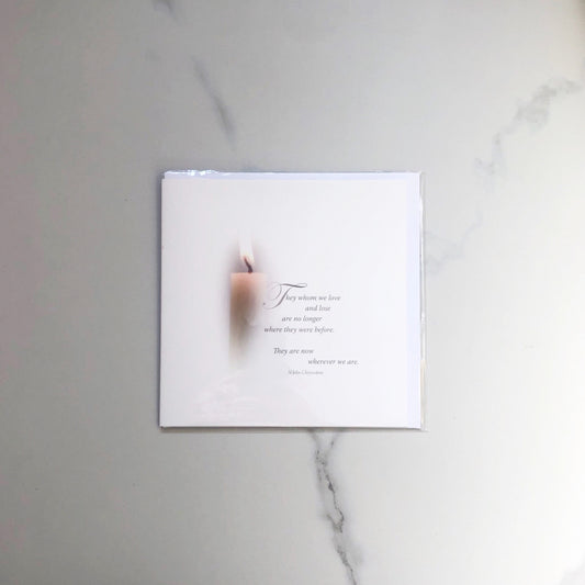 Card: Sympathy, They whom we love and lose (90129)