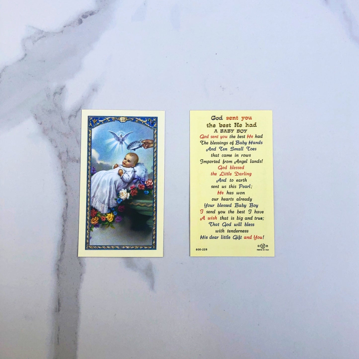 Holy Card: Baby Boy