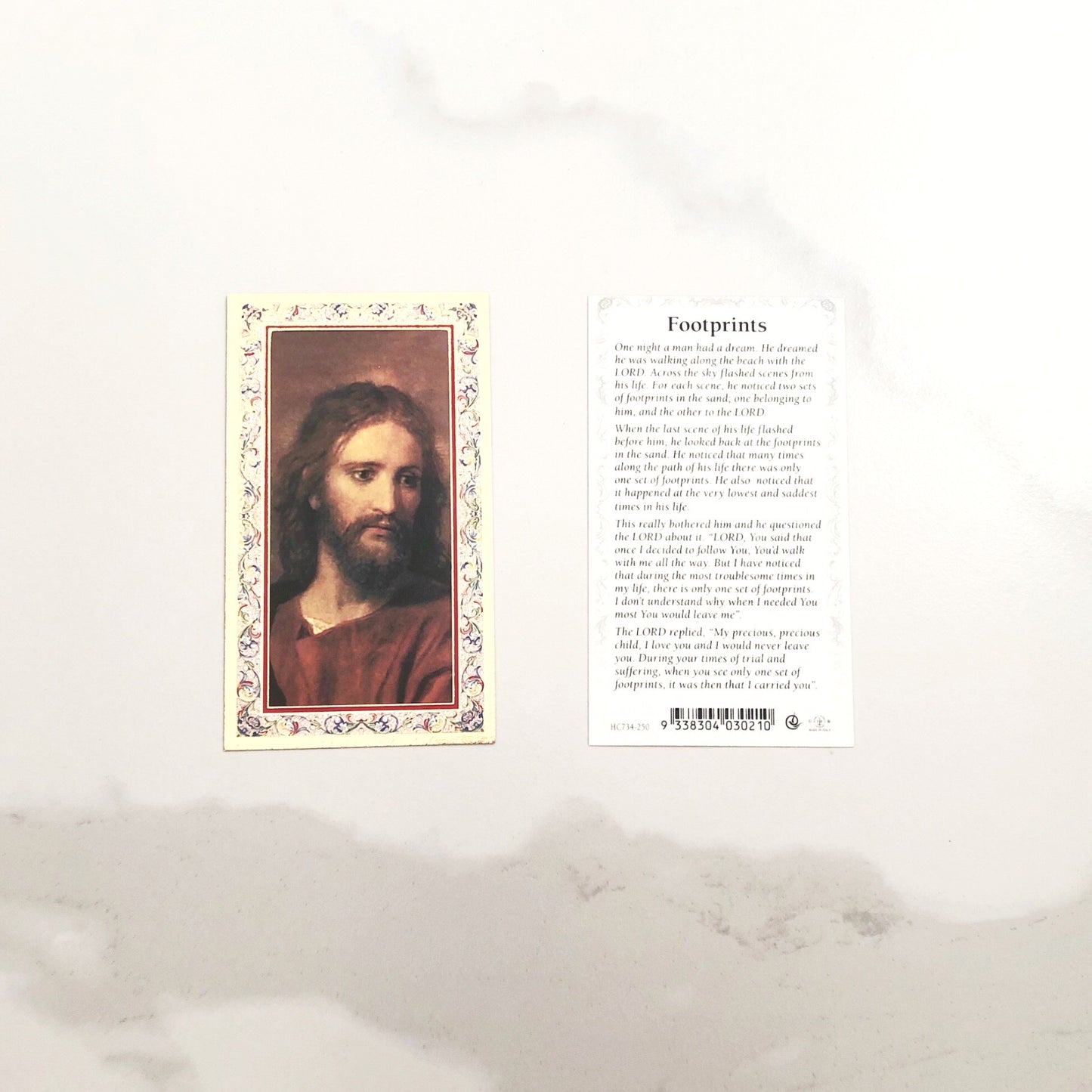 Holy Card: Footprints