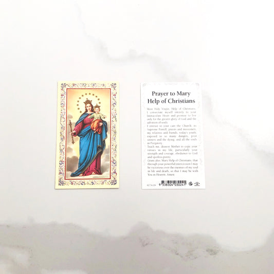 Holy Card - Mary Help of Christians