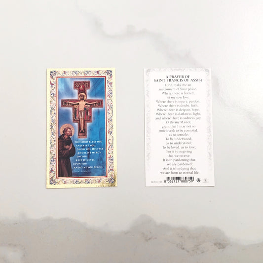 Holy Card: A Prayer of Saint Francis of Assisi