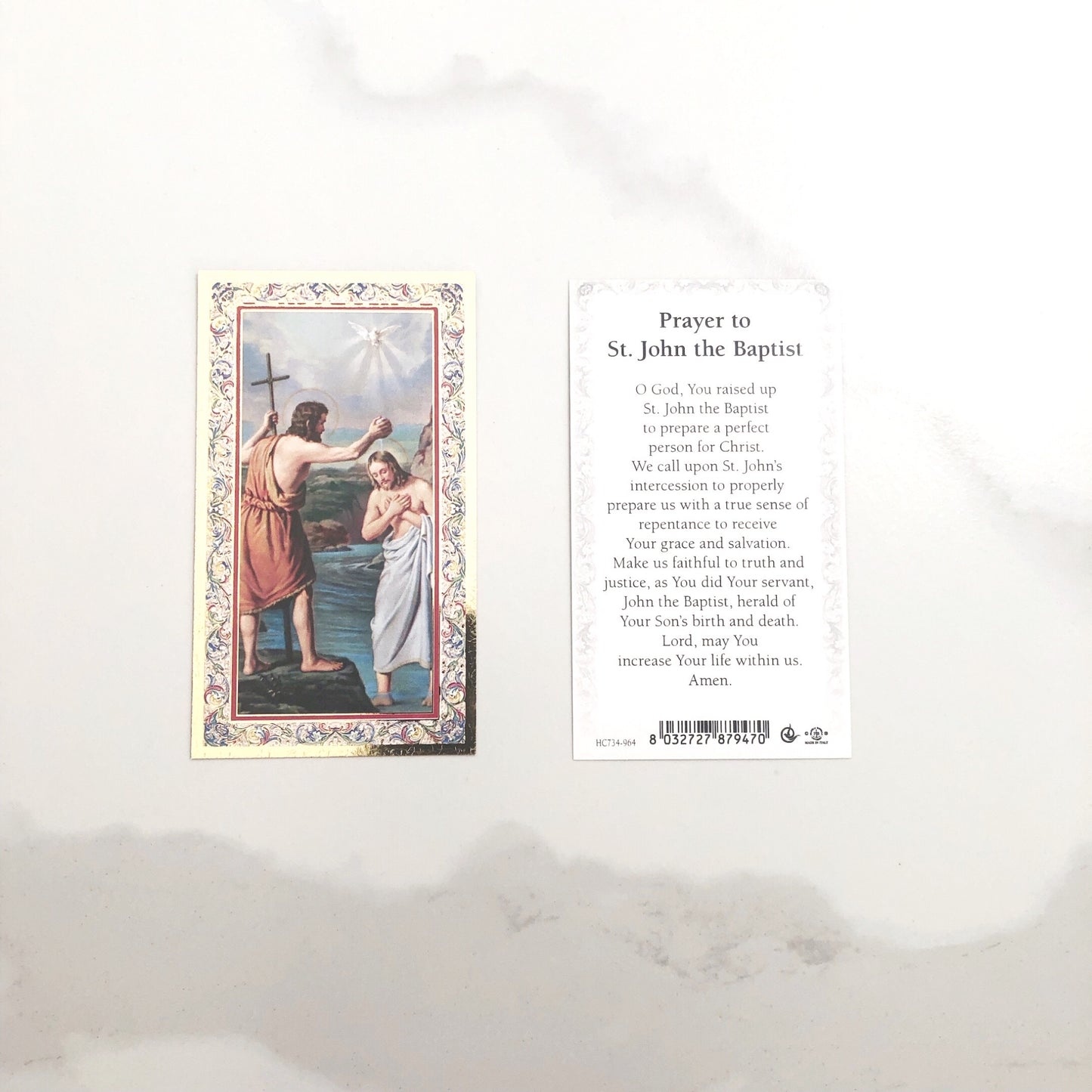 Holy Card: St John The Baptist