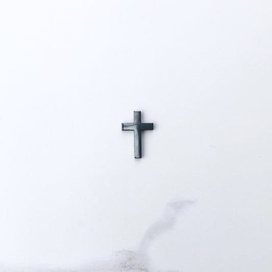 Hematite Cross Pendant