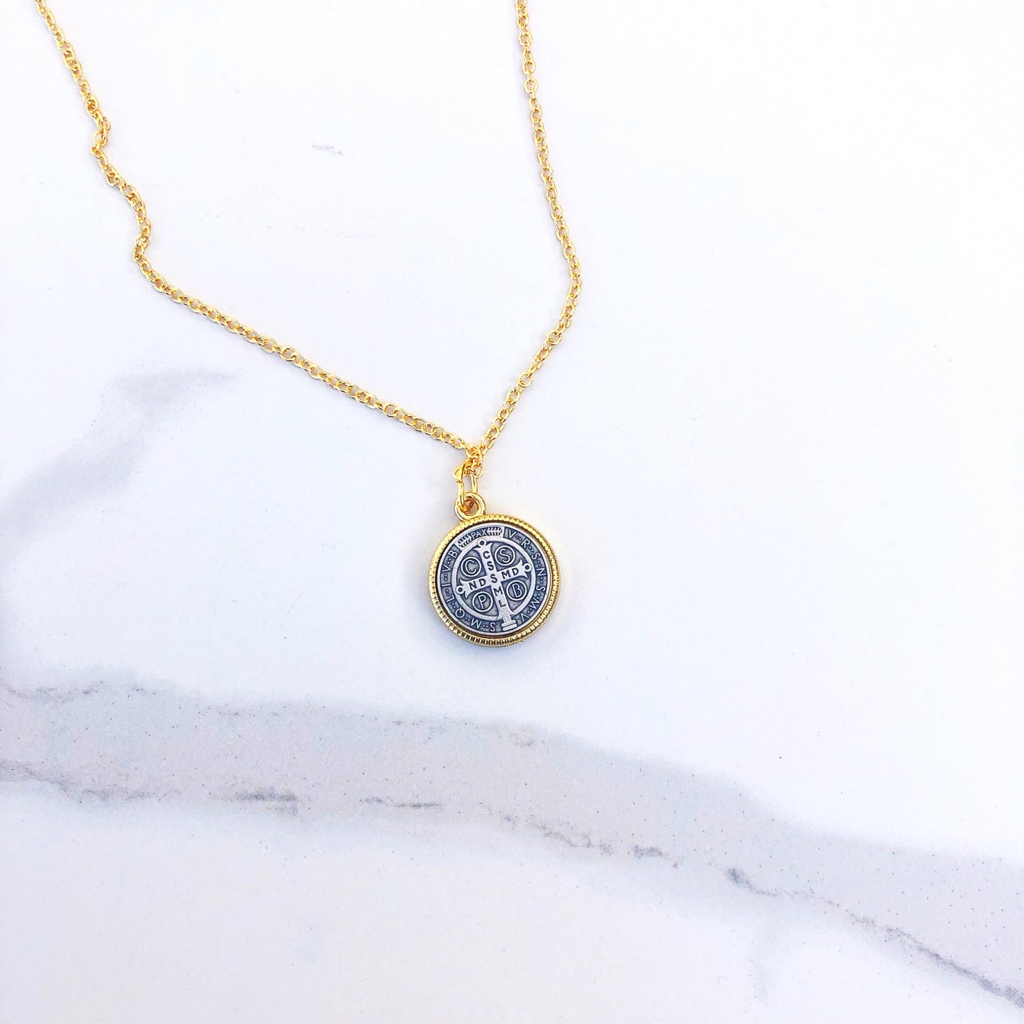 Necklace: Saint Benedict Gold Medal