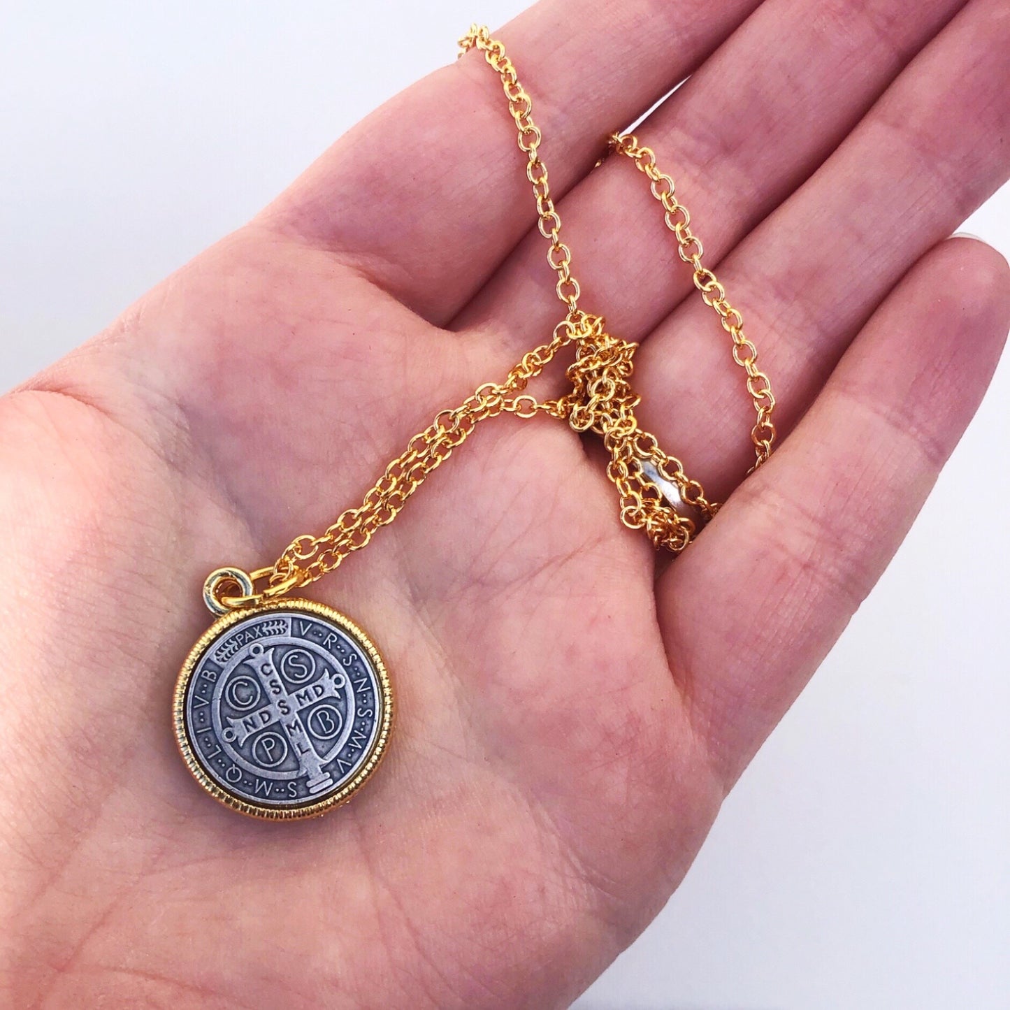 Necklace: Saint Benedict Gold Medal