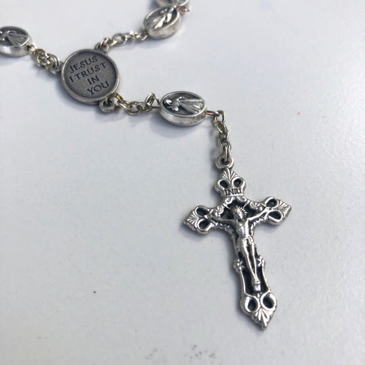 Rosary- One Decade Metal Divine Mercy