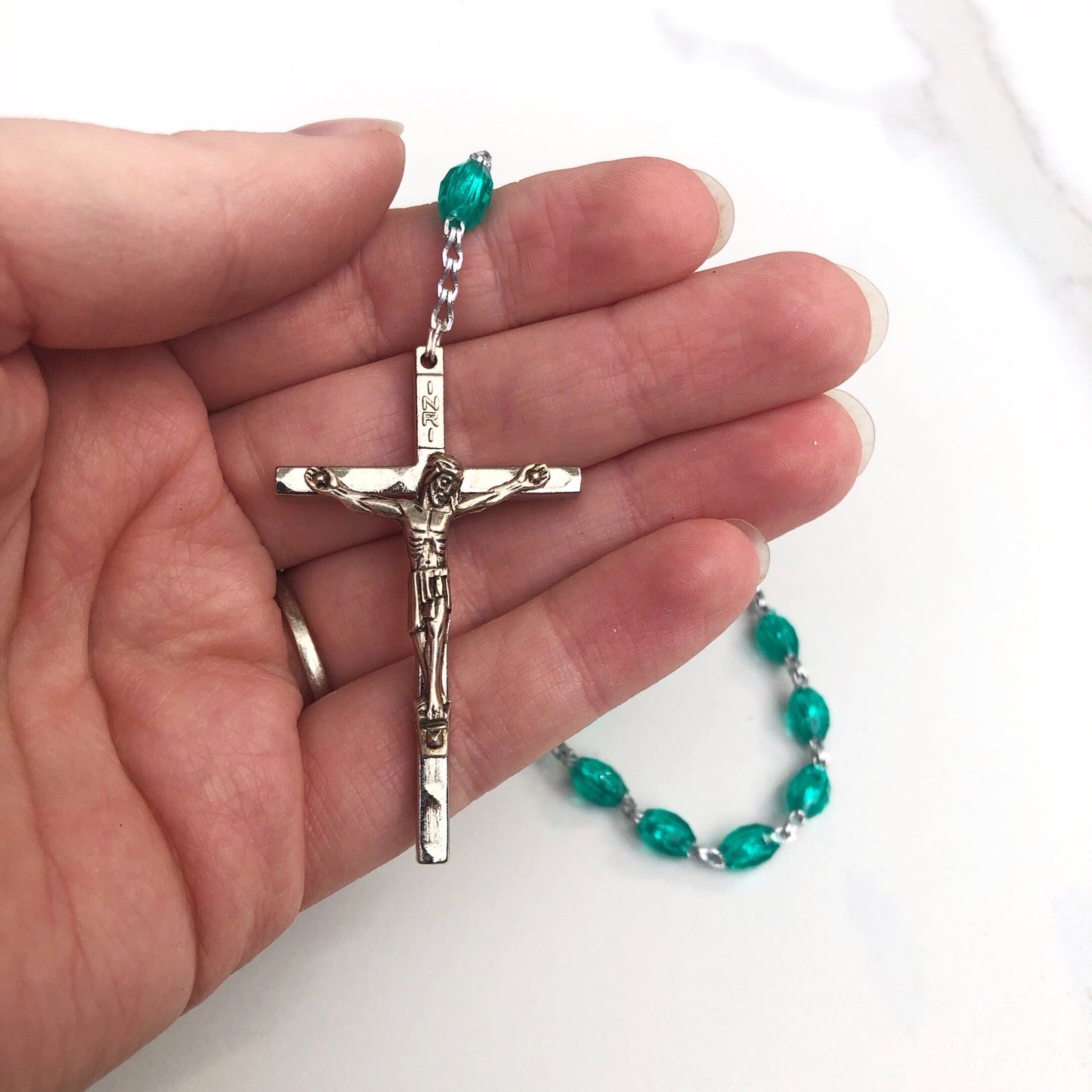 Rosary - Plastic Green