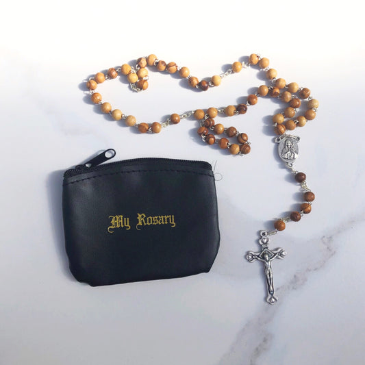 Rosary Pouch: Zipper Black