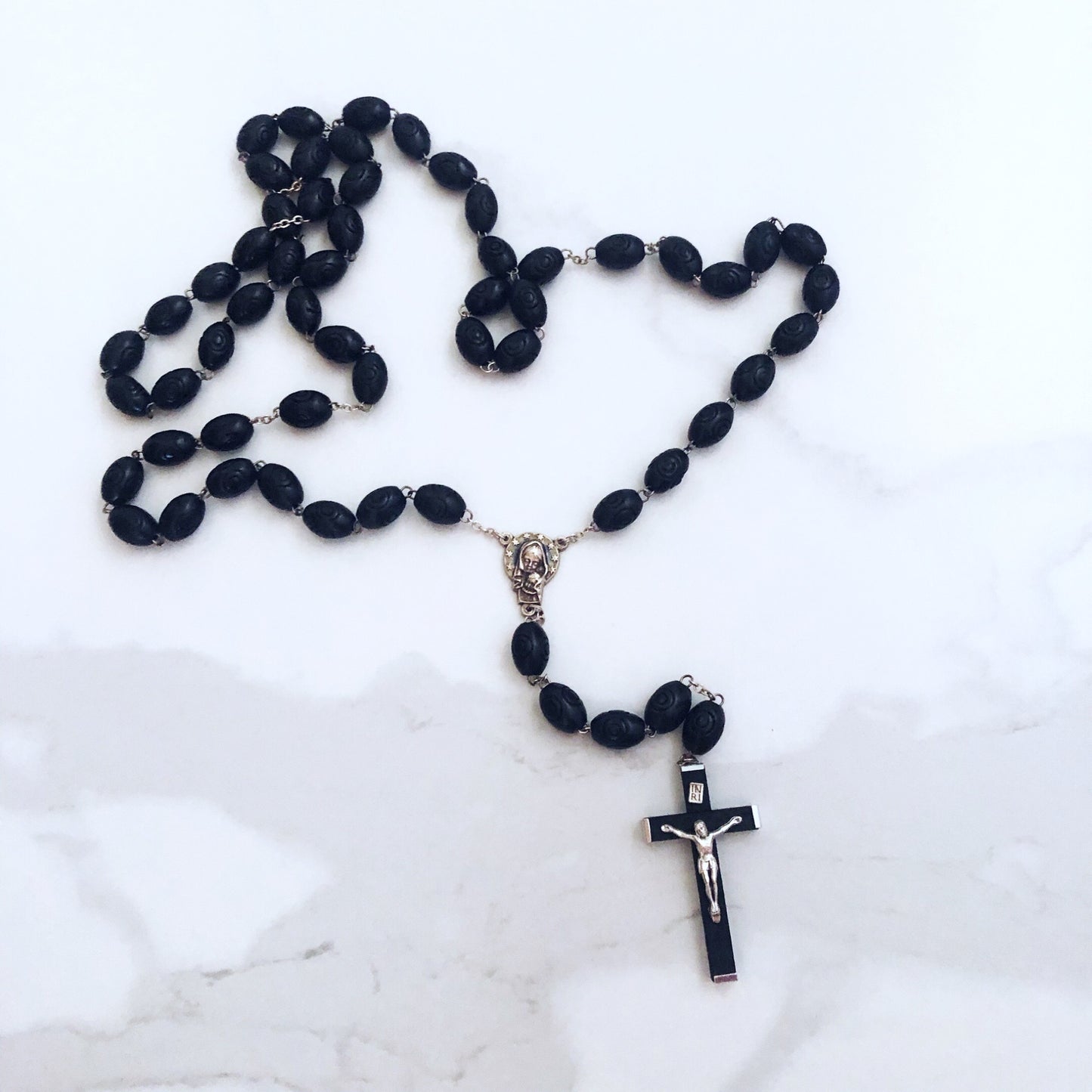 Rosary Beads: Wood Large Bead