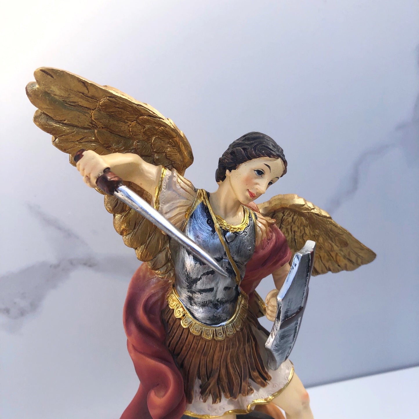 Statue: Resin St Michael 220mm
