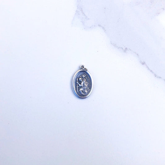 Medal: St Christopher with Protect Us on reverse