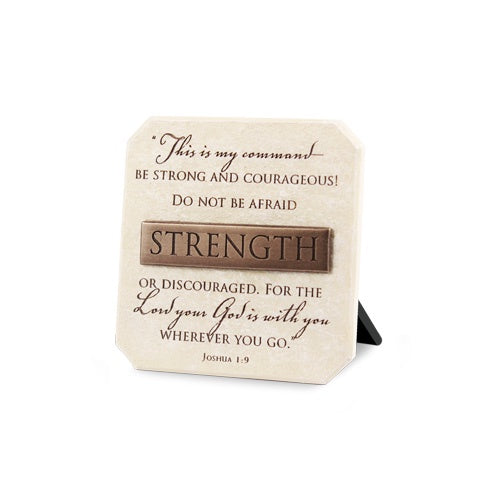 Plaque: Strength Joshua 1:9