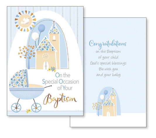 Card: On The Special Occasion of Your Baptism (Blue)